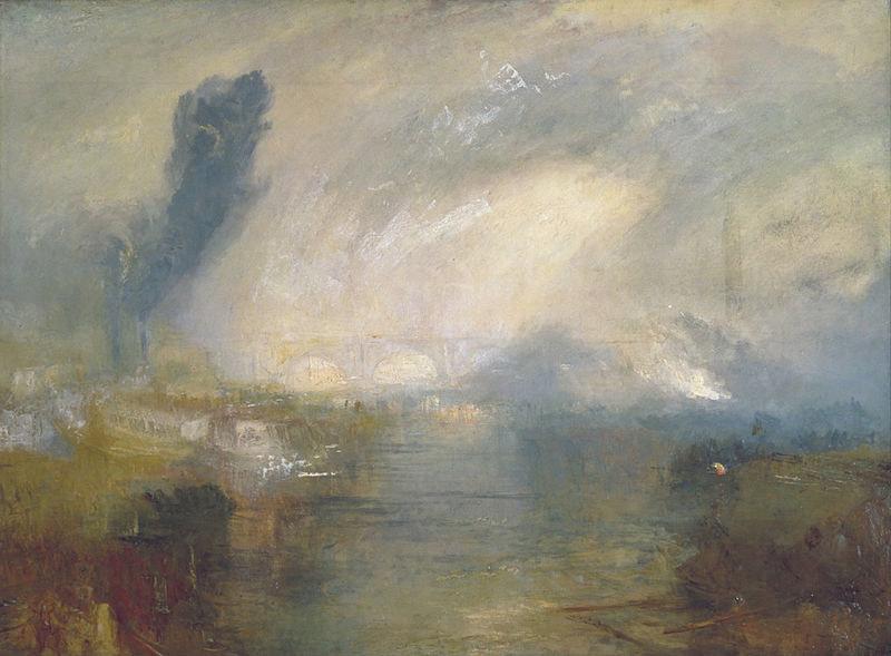 Joseph Mallord William Turner The Thames above Waterloo Bridge oil painting image